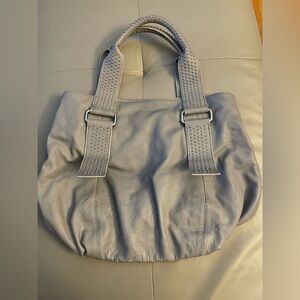 Danier Gray Studded Shoulder Bag
